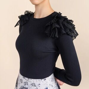 APPARALEL Armitage Top - Deep Indigo Navy Size Small